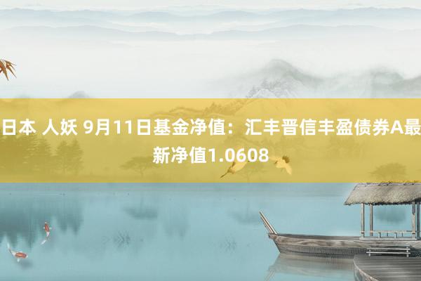 日本 人妖 9月11日基金净值：汇丰晋信丰盈债券A最新净值1.0608