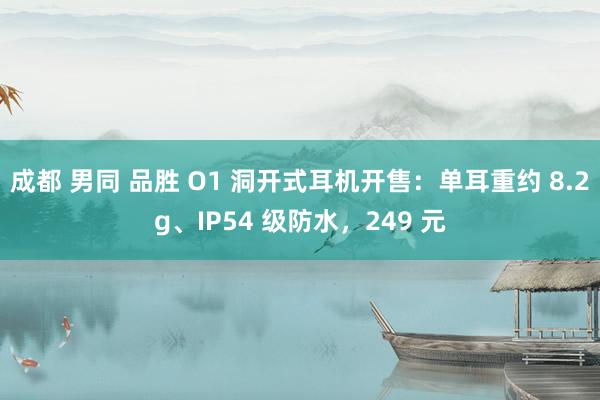 成都 男同 品胜 O1 洞开式耳机开售：单耳重约 8.2g、IP54 级防水，249 元