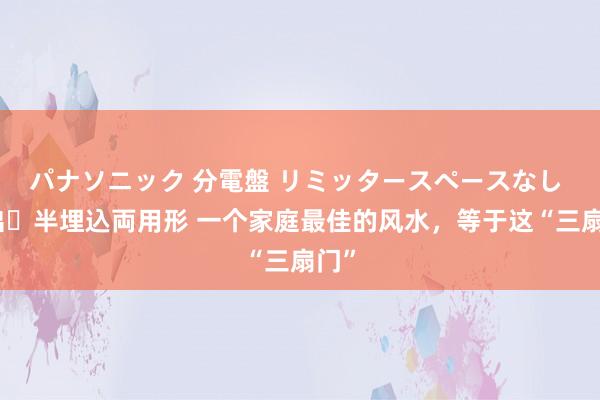 パナソニック 分電盤 リミッタースペースなし 露出・半埋込両用形 一个家庭最佳的风水，等于这“三扇门”