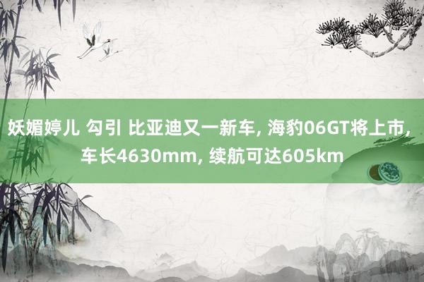 妖媚婷儿 勾引 比亚迪又一新车， 海豹06GT将上市， 车长4630mm， 续航可达605km