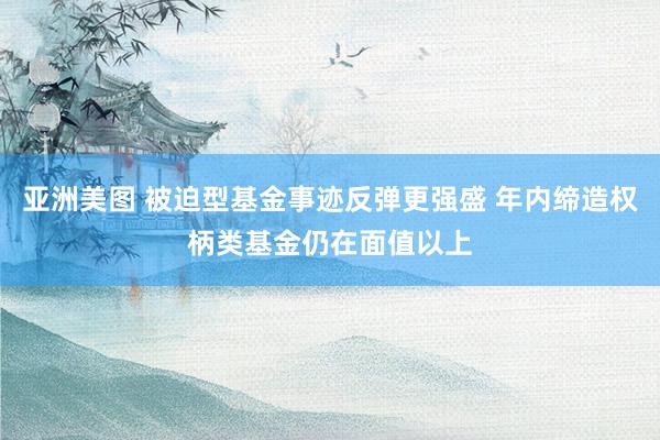 亚洲美图 被迫型基金事迹反弹更强盛 年内缔造权柄类基金仍在面值以上