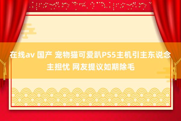 在线av 国产 宠物猫可爱趴PS5主机引主东说念主担忧 网友提议如期除毛