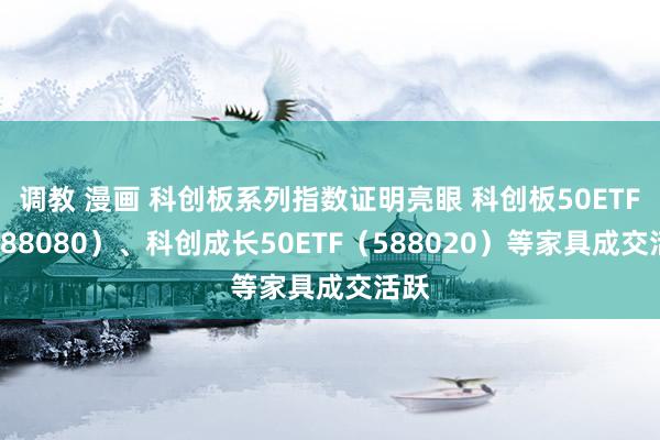 调教 漫画 科创板系列指数证明亮眼 科创板50ETF（588080）、科创成长50ETF（588020）等家具成交活跃