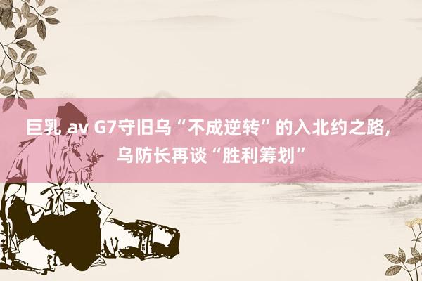 巨乳 av G7守旧乌“不成逆转”的入北约之路， 乌防长再谈“胜利筹划”