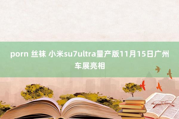 porn 丝袜 小米su7ultra量产版11月15日广州车展亮相