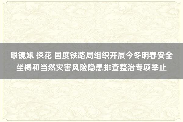 眼镜妹 探花 国度铁路局组织开展今冬明春安全坐褥和当然灾害风险隐患排查整治专项举止