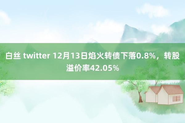 白丝 twitter 12月13日焰火转债下落0.8%，转股溢价率42.05%