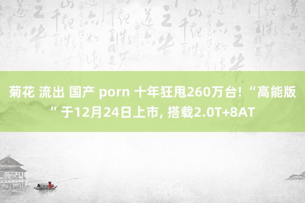 菊花 流出 国产 porn 十年狂甩260万台! “高能版”于12月24日上市， 搭载2.0T+8AT