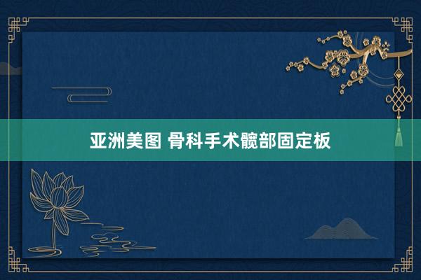 亚洲美图 骨科手术髋部固定板