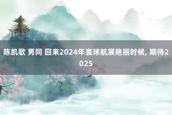 陈凯歌 男同 回来2024年寰球航展艳丽时候， 期待2025