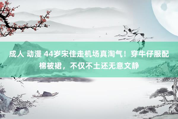 成人 动漫 44岁宋佳走机场真淘气！穿牛仔服配棉被裙，不仅不土还无意文静