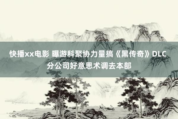 快播xx电影 曝游科聚协力量搞《黑传奇》DLC 分公司好意思术调去本部