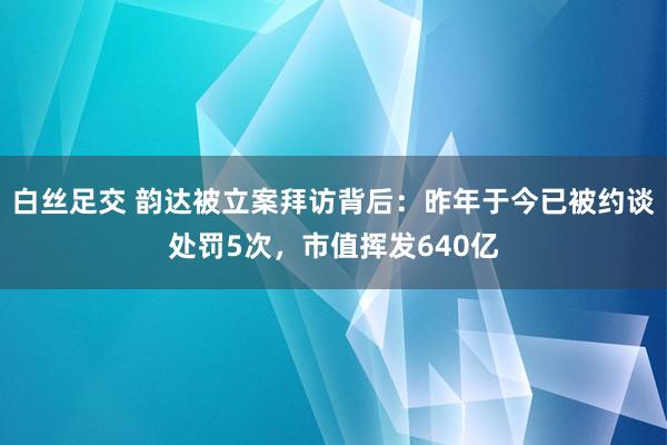 白丝足交 韵达被立案拜访背后：昨年于今已被约谈处罚5次，市值挥发640亿