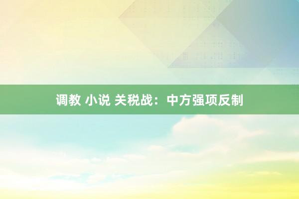 调教 小说 关税战：中方强项反制