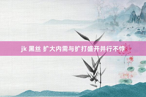 jk 黑丝 扩大内需与扩打盛开并行不悖