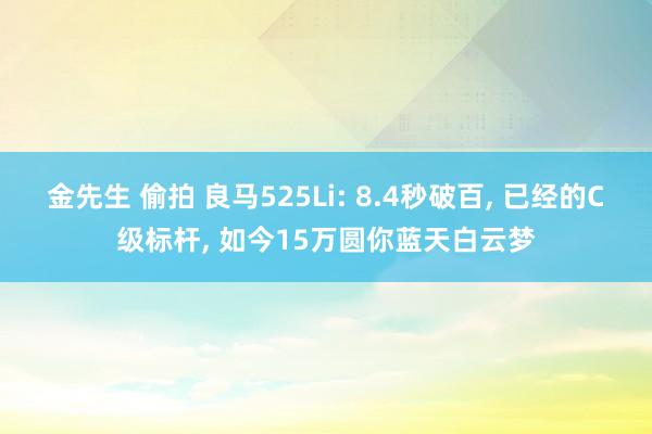 金先生 偷拍 良马525Li: 8.4秒破百， 已经的C级标杆， 如今15万圆你蓝天白云梦