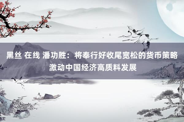 黑丝 在线 潘功胜：将奉行好收尾宽松的货币策略 激动中国经济高质料发展