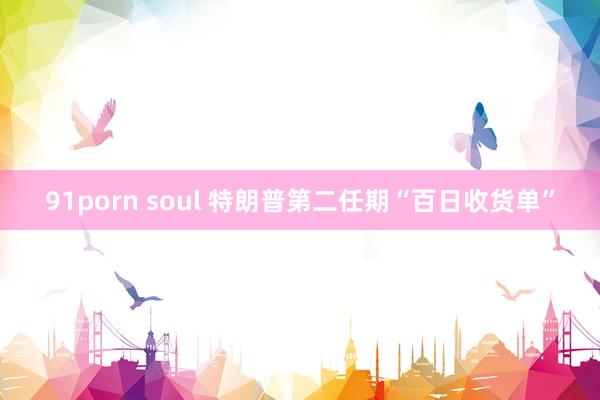 91porn soul 特朗普第二任期“百日收货单”